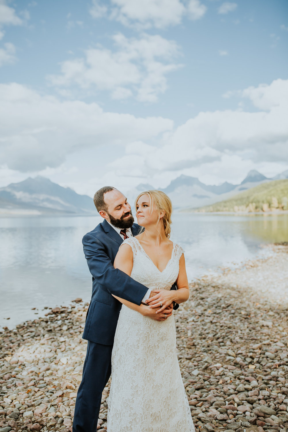 Glacier National Park Intimate Wedding Lake McDonald