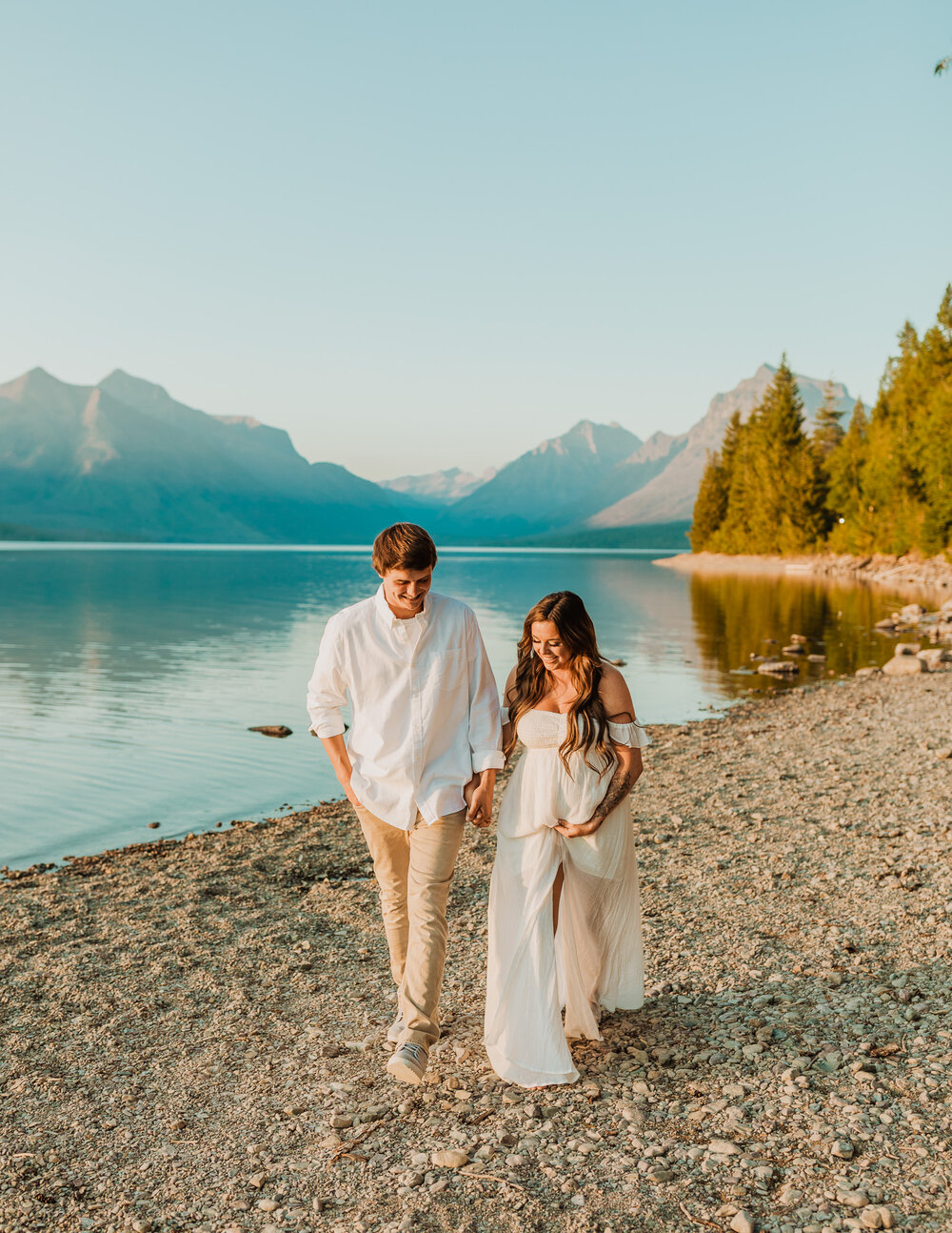 Elopement in glacier national park by lake mcdonald