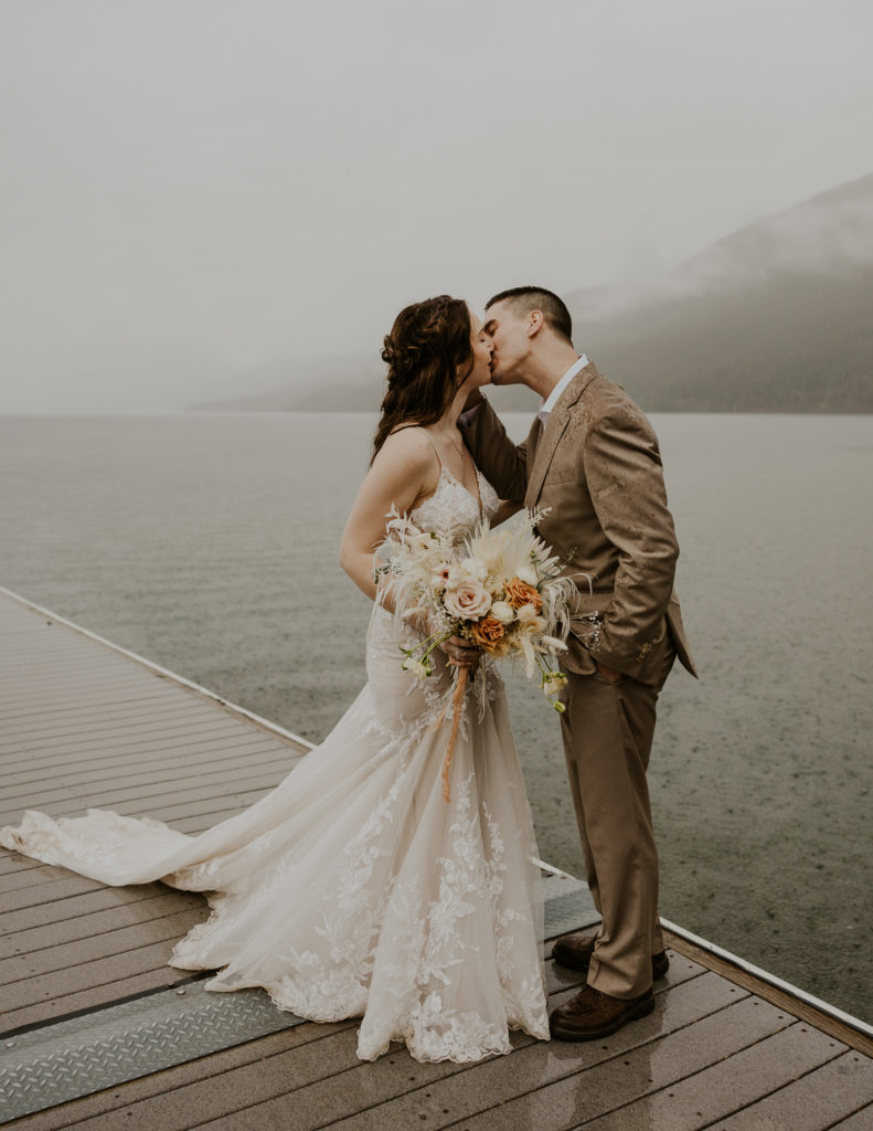 Lake McDonald Elopement in May with Haley J Photo