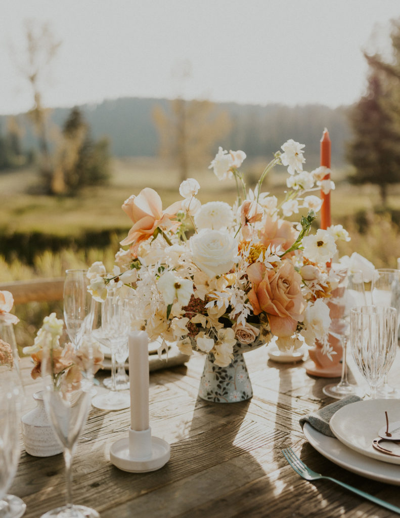Montana wedding tablescape