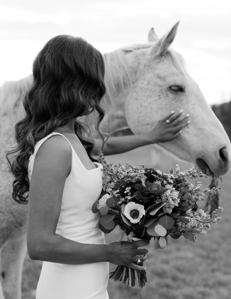 Montana Bride with Horse