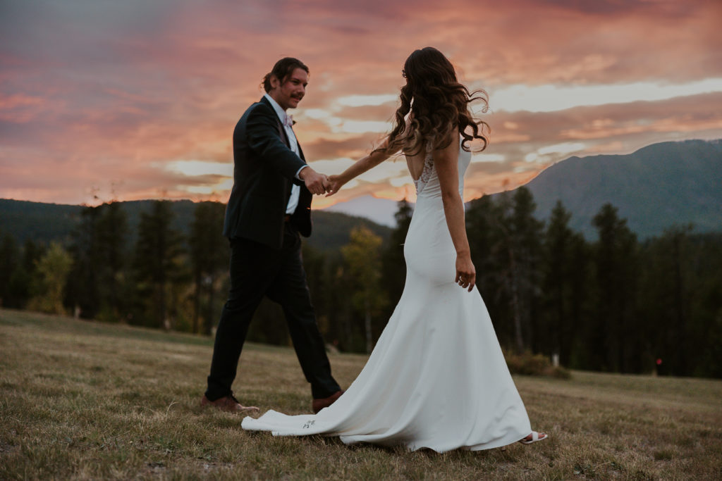 Montana Wedding at Sunset
