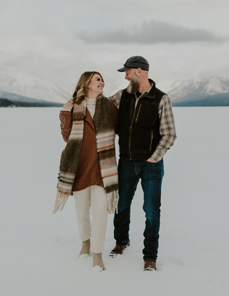 Glacier National Park in the Winter - What to expect - Engagement Shoot