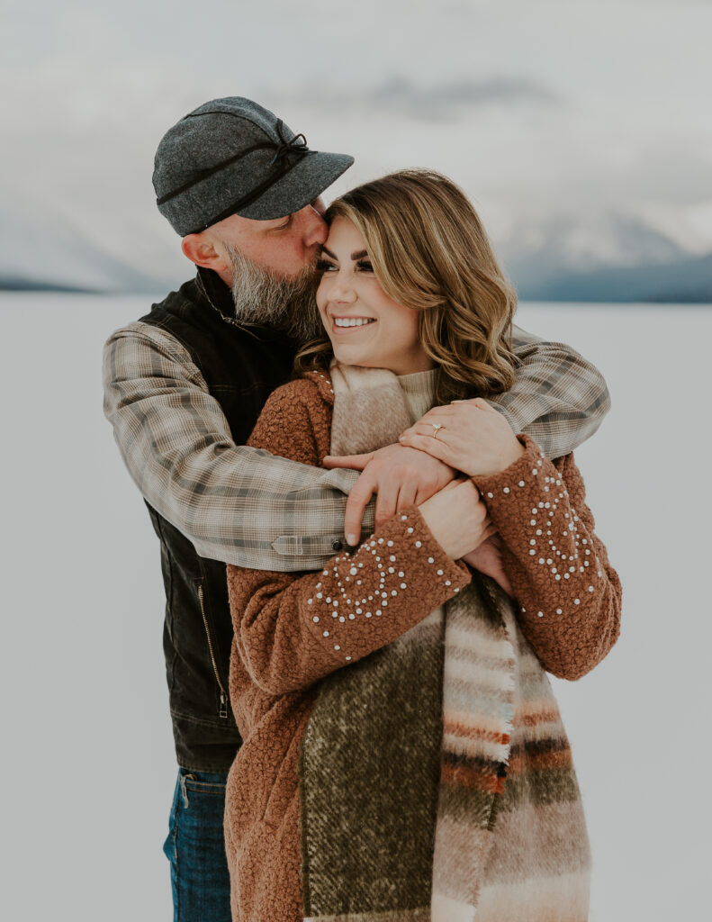 Lake McDonald in the Winter - Engagement Photoshoot
