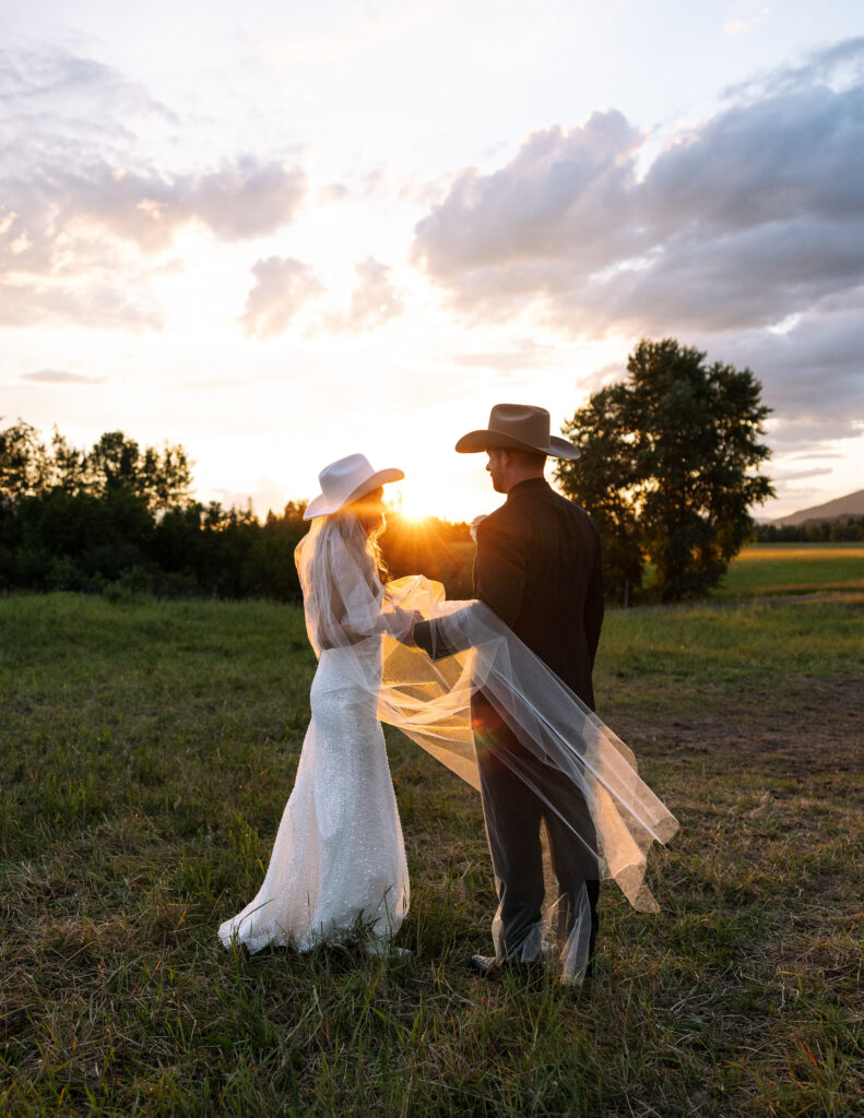 Whitefish Montana Ranch Wedding captured by Haley J Photo