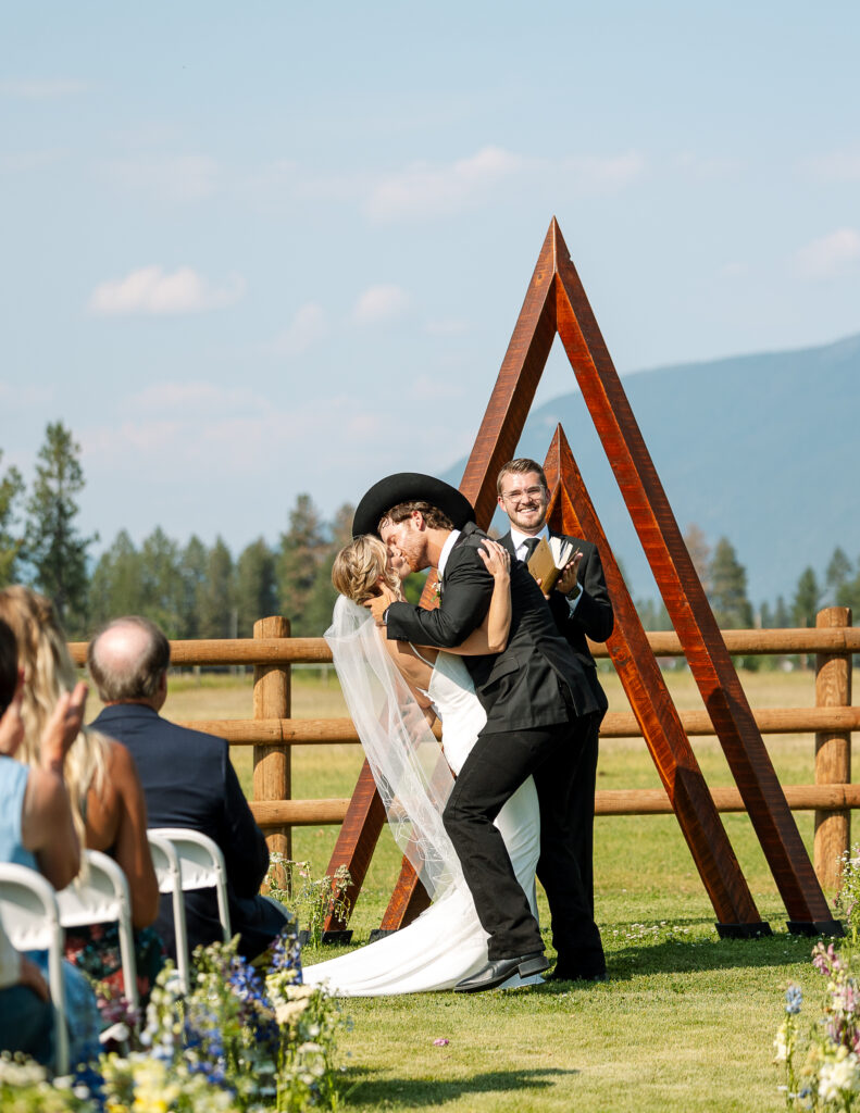 Montana Wedding Ceremony - Shot by Haley J Photo