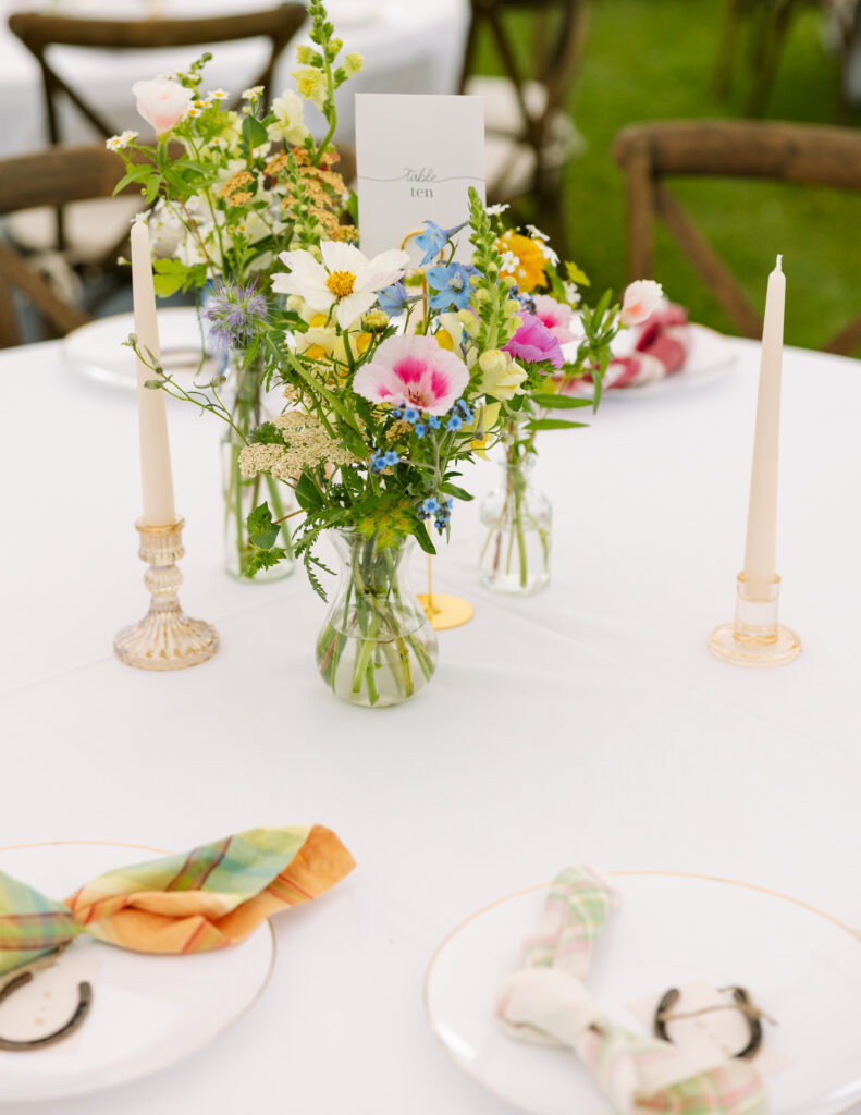 Montana Wedding Reception - Bright Florals