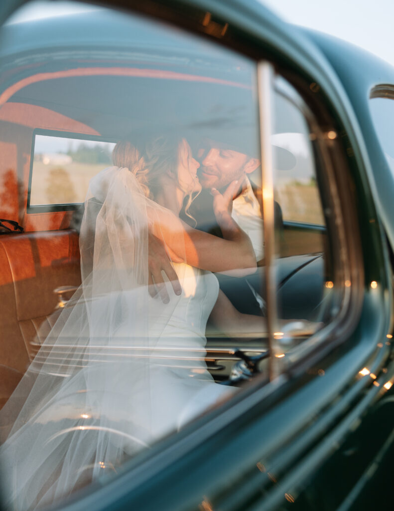 Montana Bride & Groom Vintage Car