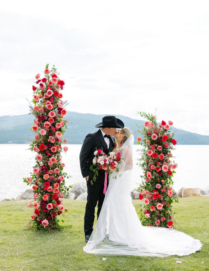 Whitefish Montana Wedding - The Lodge at Whitefish Lake - Bride and Groom