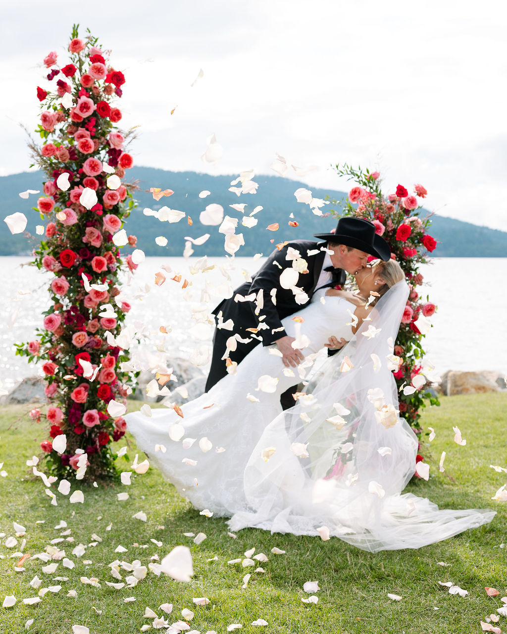 Whitefish Montana Wedding - The Lodge at Whitefish Lake - Bride and Groom