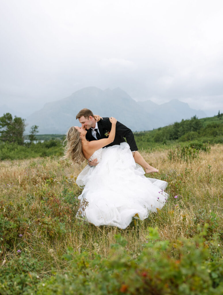 Glacier National Park Wedding Portraits by Haley J Photo