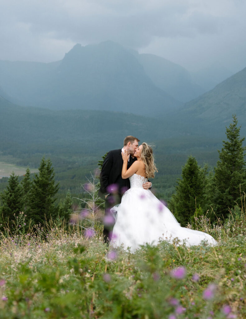 Glacier National Park Wedding Portraits by Haley J Photo