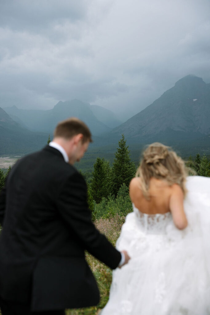 Glacier National Park Wedding Portraits by Haley J Photo