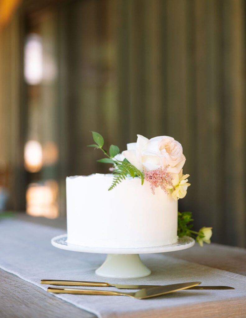 Airbnb Wedding Venue in Northwest Montana. Wedding Cake