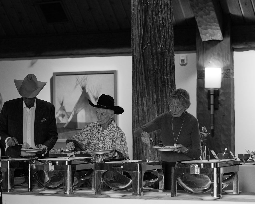 Guests seated outdoors at Iron Horse enjoying the evening